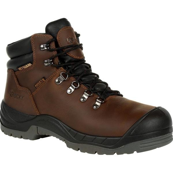 Worksmart Composite Toe Internal Met Guard Waterproof Work Boot, 15W, Rocky, Mfr#: RKK0266